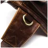 Высококачественная винтажная мужская талия упаковка подличная кожа мужская сумка для ремня по ремню на плечо мессенджером.