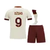 Kit adulte Jersey de football enfants Zaniolo Roma Dzeko Pastore Rome Totti Kluivert Kolarov comme 20 21 chemise de football