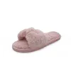 Cootelili Winter Fashion Women Home Slippers Faux Fur Fur Shoes Warm Woman على شقق Bowtie Female Slides بالإضافة إلى حجم 42 43 44 45 Y201026 GAI