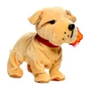 Animaux électroniques Contrôle du son Robot Chiens Bark Stand Marche Jouets interactifs mignons Chien Électronique Husky Pekingese Jouets pour enfants 201212