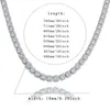 10MM Quality Prong Set Big Size Solitaire Tennis Chain Necklace Mens Iced Out Bling CZ Charm Hip Hop Fashion Jewelry 18 22&q180c