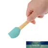 1Pcs Food Grade Silicone for Butter Cooking Multicolor Mini Spatula Bamboo Handle Baking Tools Multi Purpose