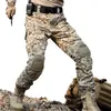 Camouflage Tactique Vêtements Militaire Pantalon Avec Genouillères Hommes Pantalon Cargo Tactique Soldat US Army Pantalon Paintball Airsoft 201106