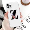 Lettres anglaises étui pour 12mini 12 pro max housse de protection coque souple transparente IPhone11promax étui de téléphone portable pour samsung