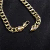 Couleur or 7 mm Cuban Link Chain de chaîne plate pour femmes Bracelet de cheville à chaîne de vitesses pour femmes pour femmes hommes 9 10 11 pouces T2009018013372
