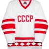 RERA Men настоящая полная вышивка Русская хоккейная майка CCCP 1980 года БЕЛАЯ 100 Джерси с вышивкой или на заказ любое имя или номер Jersey9739591