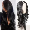 Gagaqueen Brazilian Body Wave U Part Wig 150% Density Brazilian Human Hair Wigs Nature Color