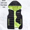 Automne et hiver personnalisé gilet hommes gilet coupe-vent style décontracté qualité solide mince sans manches veste vêtements L-4XL 201120