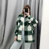 Höst Långärmad Blus Boho Kläder Kvinnor Plaidskjorta Koreanska Blus Plädskjorta Kvinnor Streetwear Coats Kvinna LJ200811