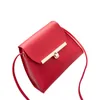 Hot Sale Square Red Black Bags Slot Casual White Shoulder Print Mini Bag Chain Women Pocket Zipper Bag Interior