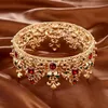 Barok Retro Luxe Parel Crystal Gold Crown Bridal Wedding Sieraden Tiaras Crowns Pageant Jurk Haaraccessoires 220216