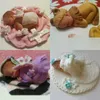 Fondan DIY Silikon Kalıp Üç 3D Uyku Pembe Bebek Çikolata Dekorasyon Kek Araçları Lolipop Moundsa00