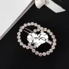 2021 new product hot selling letter pearl hairpin female Korean trend elegant temperament all-match hair accessories