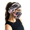 Tie Dye bandeau avec bouton Designer Sports Sweat Face Cover Holder Bandes de cheveux de mode Galaxy Imprimer Protéger l'oreille bandeau masques de bouche ZGY225