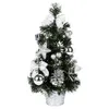 40cm Vakantie Art Craft Hotel Festival Simulatie Party Foto Prop Mini Kerstboom Home Decor Desktop Ornamenten Gift PVC