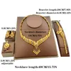 Liffly African Dubai Gold Braut Schmucksets für Frauen Armband Ohrringe Indische Hochzeitsfeier Kristallringschmuck Sets 2009238134342148