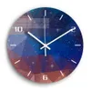 Dekorativ väggklocka Mute Work Night Starry Sky Acrylic 3D DIY Modern Design For Living Room Kitchen Watch Y200407