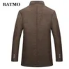 BATMO llegada otoño invierno gabardina gruesa de lana de alta calidad chaquetas de hombre talla grande M XXXL AL 02 LJ201106