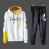 Trainingsanzug für Männer, Modedruck, Kapuzenpullover, Jogginghose, Teenager, Sportanzüge, Studenten-Casual-Outfit-Stil, Sweatsuits, Herbst-Jogging-Set für Herren