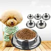 Tazón de acero inoxidable para perros y gatos, alimentador antideslizante para mascotas, cuenco para mascotas, suministros para mascotas, cuenco para comida para gatos, accesorios para perros VTKY2332