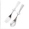 2 pz/set In Acciaio Inox Da Tavola Set di Stoviglie Cuore Cucchiaio E Forchetta Bomboniera Regalo Souvenir Per Gli Ospiti