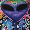 Trippy Alien av Brizbazaar sängkläder set akvarell Witchcraft täcke täcker den tredje ögonbäddsuppsättningen 3st mandala fatman bäddar c2611363