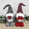 2021 Valentine's Day Ornaments Stretch Knitted Faceless Doll Standing Doll Nordic Valentine's Day Doll Decoration Gift HH21-67
