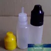 200pcs 10ml PE Plastic Needle Bottle Refillable E Liquid Empty Dropper Bottle With Childproof Cap Soft Vial