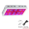 DHL Double Chip Light 300W 600W 800W 1000W 1200W 1500W 1800W 2000W LED Grow Licht Volledig Spectrum Rood / Blauw / UV / IR voor Indoor Planten