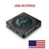 USA имеет запасы X96 X4 TV Box Amlogic S905X4 Android 11 4GB 32GB 100M LAN четырехъядерная двойная полоса WiFi 8K