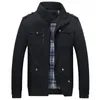 Luxury Bomber Jacket Men Slim Outerwear Coats Black Cotton Mens Autumn Jackets With Many Pockets Men's Windbreaker 3xl 4xl1