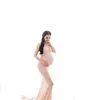マーメイドマタニティ写真プロップ妊娠ドレス写真フィッシュテール妊娠ドレス服マタニティドレスフォトシューズLJ201114