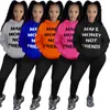 Tjäna pengar Inte Vänner Letter Sweater Plus Size Women Coat Sweatshirts Pullover Hoodie Jacka Vinter Varma Toppar Outwear Kläder D102103