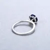 Gem039s Ballet 257CT Natural Blue Sapphire 925 Sterling Silver Gemstone Solitaire Wedding Clangagement Rings for Women Fine Jewe2320056