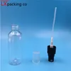 50 PCS Free Shipping 10 30 60 100 ML Clear Transparent New Spray Bottles Black Sprayer Perfume LiquidCosmetic Containers sgood quantity