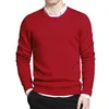 5xl Mężczyźni Swetry Sweter Spring Bawełna O-Neck Solidne sweter Bluters Jesień Mężczyzna Knitwear Mężczyzna Big Plus Rozmiar Prosty typ 211221