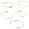 Shell Pearl Chain Braccialetti alla caviglia per donne Cavalche regolabili Cavalche Boho Cadle Cataine Gioielli Set 7002958