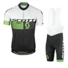 2020 Ny Scott Team Cykling Jersey Set Män Sommar Andningsbar Snabb Torr Kortärmad Vägen Bike Kläder MTB Cykel Outfits Sportkläder Y0