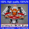 حقن OEM لهوندا CBR 600RR 600F5 600CC CBR600 RR ريبسول البرتقال F5 03 04 49HM.7 CBR600RR 03 04 CBR600F5 CBR 600 RR 2003 2004 Fairings لل