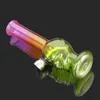 TOPPUFF Mini-Schädel-Stil Glas-Wasserbong-Rohre mit Metallschale Pyrex dickes Glas Rauchen Wasserpfeife Tabakpfeifen Zubehör