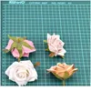 7cm artificielle sauvage rose de têtes de fleurs de soie pour la décoration de mariage bricolage couronne boîte-cadeau scrapbooking artisanat faux jllRHK