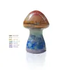 7 Chakra arc-en-ciel champignon forme Reiki pierre naturelle cristal polissage Quartz Yoga énergie perle guérison décoration 36x22mm