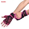 Professionella män Kvinnor Vikt Lyftande Gym Handskar Med Handled Band Tyngdlyftande Sport Handskar Fitness Training Workout Gloves Q0107