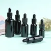 Glass Dropper Bottle Black Glass Tincture Bottles with Glasses Eye Droppers for Essential Oils Travel