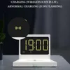 3 IN 1 wireless charger Alarm Clock for Iphone 12 Pro Max 11 Sumsung S10 xiaomi 15W Wireless Charging USB charging Desktop clock