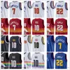 Высочайшее качество напечатанные баскетбол 10 BOL BOL Jerseys пользовательских 2021 Новости Белый город 7 Facundo Campazzo 22 Zeke Nnaji черный красный синий желтый джерси