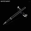Monte Mount Wysokiej Jakości Czarny Silver Roller Pen 0.7mm Czarny Atrament Wkład Metalowy Długopis Dla Studentów School Supplies1