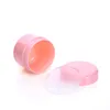 Pots de crème d'émulsion en plastique PP Bouteille rechargeable Blanc Rose Clair Vert Jaune Emballage cosmétique vide Pots de crème pour les yeux ronds 20G 50G 100G