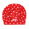 menina headbands Nishine bebê Turban Chapéu com chuveiro Bola Rodada Dot Impresso Crianças Hat Cotton recém-nascido Beanie Baby Kids Giftt