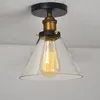 مصابيح قلادة قلادة خمر مصابيح الجدار الزجاجية لوفت الصناعية مصباح Lamparas de Techo Colgante Modern Luster Lamp